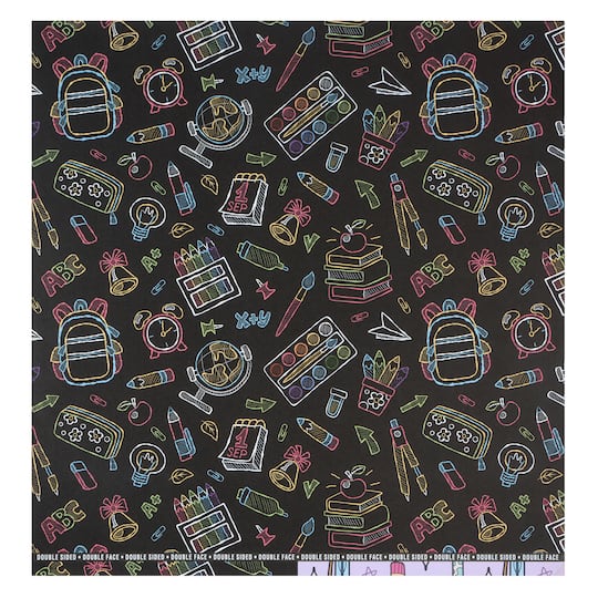 12" x 12" Back-to-School Double-Sided Cardstock Paper by Recollections™